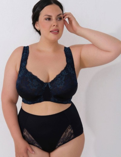 Мягкий бюстгальтер больших размеров Valmira 1113 черный кварц, Цвет: черный кварц, Размеры: 80F, изображение 5