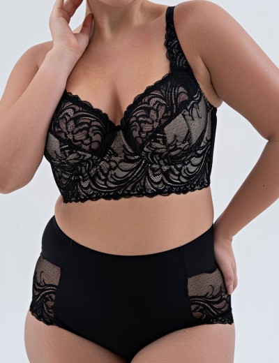 Полумягкий кружевной бюстгальтер бюстье Valmira 1144 ночная волна II, Цвет: ночная волна II, Размеры: 75I, изображение 9