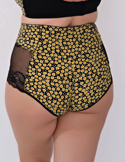 Трусы высокие Valmira 2916/M черный с желтым, Цвет: черный с желтым, Размеры: M, изображение 2