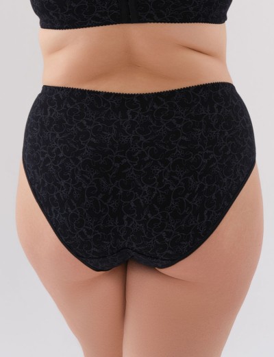 Трусики из хлопка Valmira 2929/C черный с серым, Цвет: черный с серым, Размеры: M, изображение 2