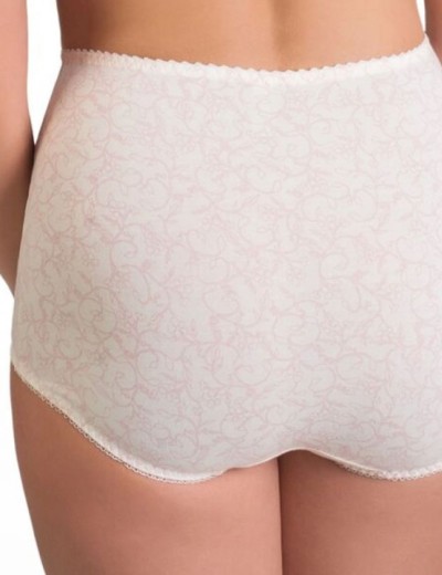 Трусы женские высокие из хлопка Valmira 2930/C молоко с аметистом, Цвет: молоко с аметистом, Размеры: 4XL, изображение 2