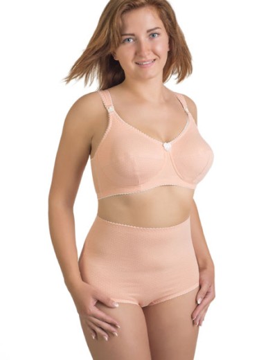 Трусы женские высокие из хлопка Valmira 2930/C нектар персика в крапинку, Цвет: нектар персика в кра, Размеры: 2XL, изображение 3