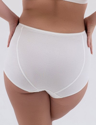 Высокие трусы слипы Valmira 2954 молоко с голубым, Цвет: молоко с голубым, Размеры: M, изображение 2