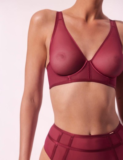 Бюстгальтер сеточка Alles SONO M фуксия, Цвет: фуксия, Размеры: 70D, изображение 4