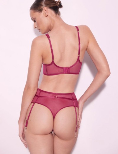 Высокие стринги с пажами Alles SONO stringi фуксия, Цвет: фуксия, Размеры: XL, изображение 5