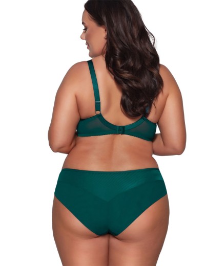 Мягкий бюстгальтер с вышивкой Ava RAFIA 2088 M emerald, Цвет: изумруд, Размеры: 65J, изображение 7