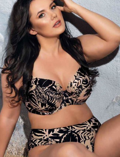 Низ купальника бразилиана Ava MOCCA SF185/5, Цвет: чёрно-бежевый, Размеры: L, изображение 5