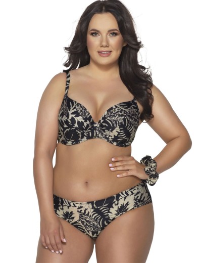 Бюстгальтер купальный мягкий Ava MOCCA SK185 M, Цвет: чёрно-бежевый, Размеры: 100C, изображение 4