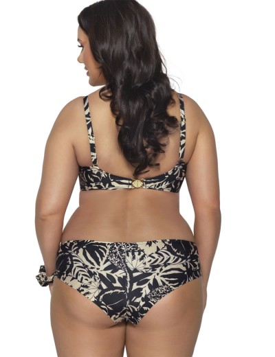 Бюстгальтер купальный мягкий Ava MOCCA SK185 M, Цвет: чёрно-бежевый, Размеры: 100C, изображение 5