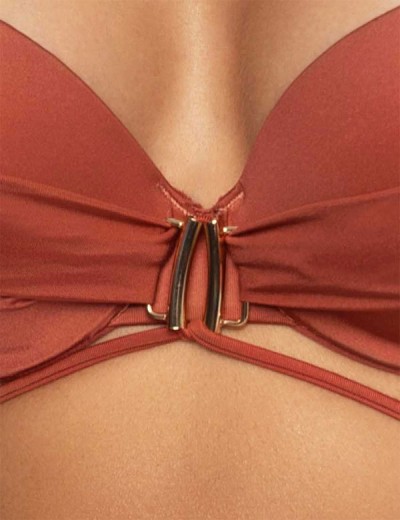 Бюст купальный с пуш-ап Esotiq THEA 41551 терракотовый, Цвет: терракотовый, Размеры: 70C/75B, изображение 5