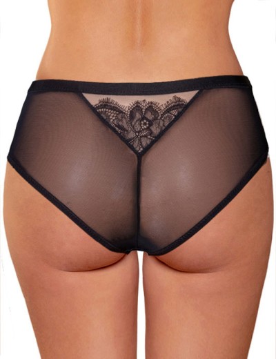 Трусы брифы Fluide DIVINE 2055 черный/миндаль, Цвет: черный/миндаль, Размеры: XS, изображение 2