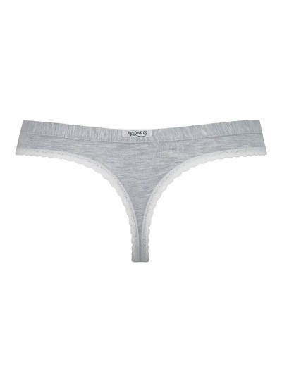 Трусы стринги Lovely Girl 6647 melange, Цвет: melange (серый), Размеры: S, изображение 3