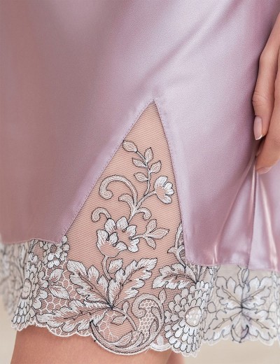 Сорочка шелковая Mia-Amore REBECCA 5165 розовый жемчуг, Цвет: розовый жемчуг, Размеры: XL, изображение 3