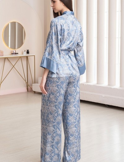 Комплект-тройка из шелка Mia-Amore REBECCA 5166 голубой жемчуг, Цвет: голубой жемчуг, Размеры: 3XL, изображение 3