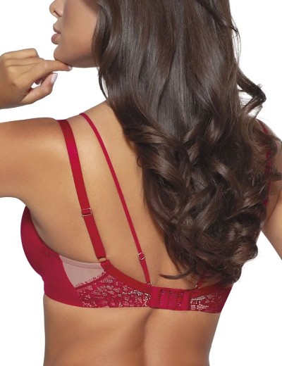 Бюстгальтер полупоролон Novika HARPER N02 PU крансый, Цвет: красный, Размеры: 80F, изображение 3