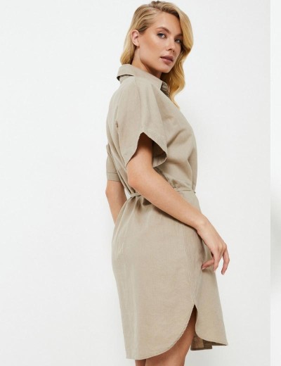 Платье-рубашка Aruelle CLEO, Цвет: льняной, Размеры: S, изображение 4