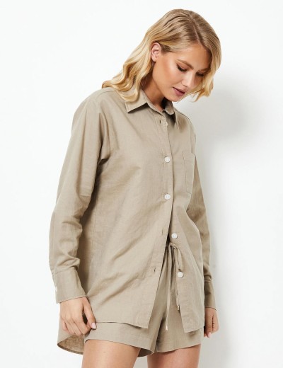 Комплект с шортами Aruelle CLEO SET, Цвет: льняной, Размеры: XS, изображение 4