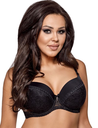 Бюстгальтер балконет Ava CRYSTAL 1397 U черный, Цвет: черный, Размеры: 80E, изображение 4