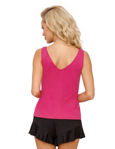 Вискозная пижама с шортами Donna CANDY 1/2 pyjamas, Цвет: фуксия, Размеры: S, изображение 2