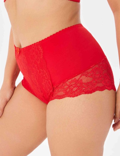 Высокие моделирующие трусы Elli 690 красный, Цвет: красный, Размеры: XL, изображение 3