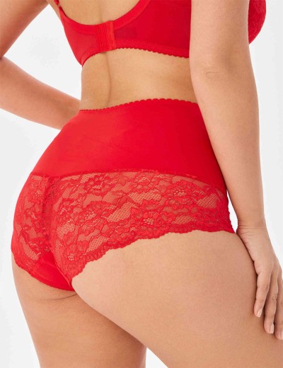 Высокие моделирующие трусы Elli 690 красный, Цвет: красный, Размеры: XL, изображение 2