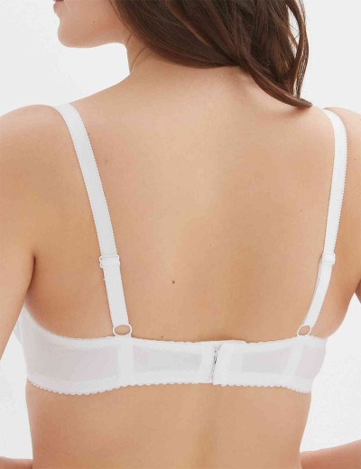 Бюстгальтер балконет Elli 7055 белый, Цвет: белый, Размеры: 90F, изображение 2