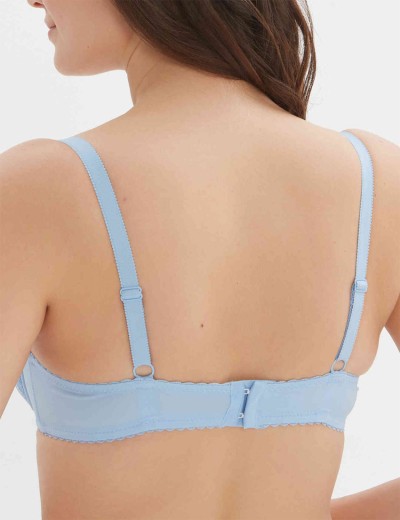 Бюстгальтер балконет Elli 7055 голубой, Цвет: голубой, Размеры: 80C, изображение 2 Бюстгальтер балконет Elli 7055 голубой, Цвет: голубой, Размеры: 80C, изображение 2