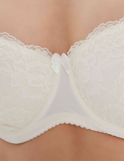 Бюстгальтер балконет Elli 7055 молоко, Цвет: молоко, Размеры: 80C, изображение 5 Бюстгальтер балконет Elli 7055 молоко, Цвет: молоко, Размеры: 80C, изображение 5