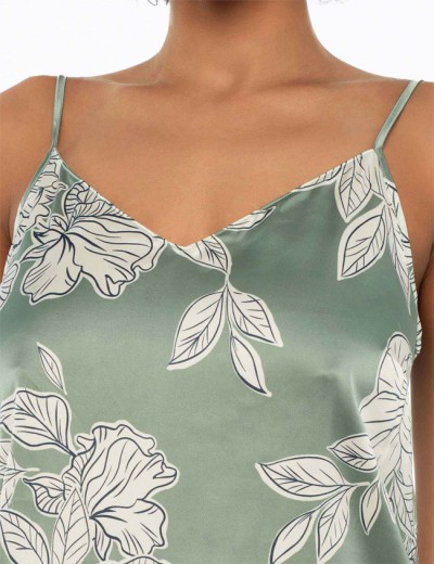 Сорочка атласная Esotiq DEDICATE 41222, Цвет: оливковый, Размеры: S, изображение 3