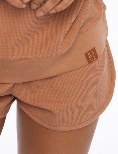 Пижама женская с шортами Esotiq DESSERT 41249 коричневый, Цвет: коричневый, Размеры: S, изображение 4