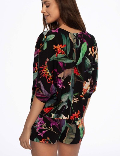 Пижама из вискозы с шортами Esotiq DAYLIGHT 41266, Цвет: мульти, Размеры: S, изображение 2