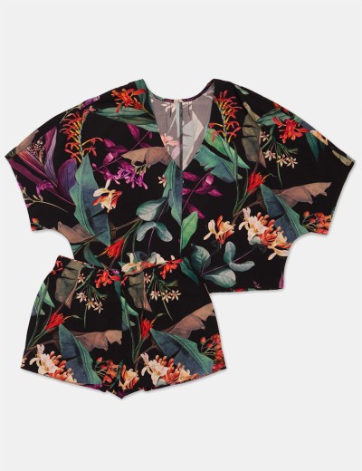 Пижама из вискозы с шортами Esotiq DAYLIGHT 41266, Цвет: мульти, Размеры: S, изображение 5