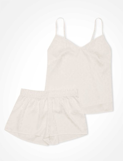 Пижама из жаккардового сатина Esotiq LOTI 41520, Цвет: молочный, Размеры: 2XL, изображение 5