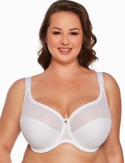 Бюстгальтер с поддержкой плюс Gaia 1058 SONIA PU Maxi белый, Цвет: белый, Размеры: 105E, изображение 3