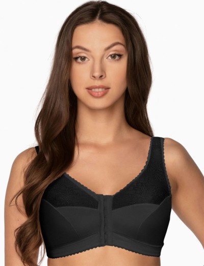 Бюстгальтер с застежкой спереди Gaia 1163 RACHELA M черный, Цвет: черный, Размеры: 105I, изображение 3