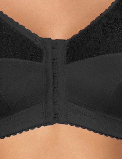 Бюстгальтер с застежкой спереди Gaia 1163 RACHELA M черный, Цвет: черный, Размеры: 105I, изображение 4