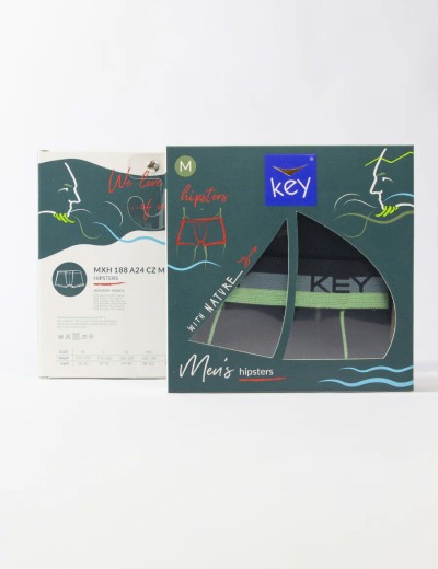 Хлопковые боксеры Key MXH 188 A24 черный, Цвет: черный, Размеры: L, изображение 2