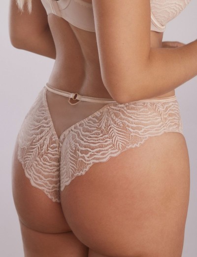 Трусы бразилиана миди Kinga LUNA 1101/3-P светло-бежевый, Цвет: светло-бежевый, Размеры: 2XL, изображение 2