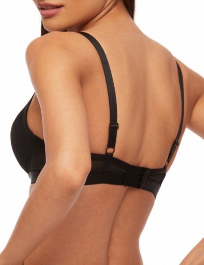 Бюстгальтер балконет со съемным пуш-ап Kinga COMFORT 750-PU черный, Цвет: черный, Размеры: 65B, изображение 2