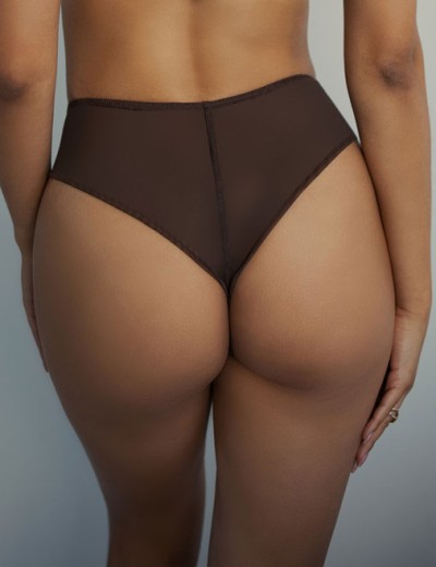 Трусики бразилиана Kris Line BROWNIE stringshorts, Цвет: шоколадный, Размеры: 2XL, изображение 2