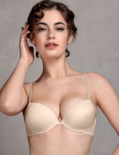 Бюстгальтер пуш-ап гелевый Mioocchi ADELE 7530 cipria, Цвет: cipria (пудровый), Размеры: 70C, изображение 3