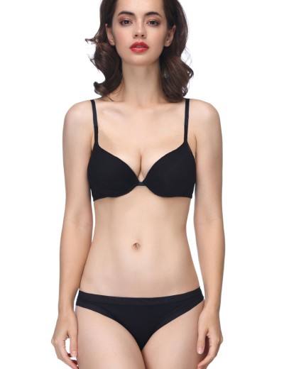 Бюстгальтер пуш-ап гелевый Mioocchi ADELE 7530 nero, Цвет: nero (черный), Размеры: 85B, изображение 8