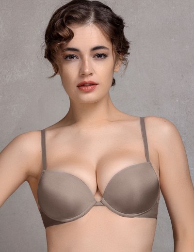 Бюстгальтер пуш-ап гелевый Mioocchi ADELE 7530 stone, Цвет: stone (кофейный), Размеры: 85B, изображение 4