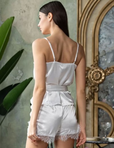 Шелковый комплект с шортами Mia-Amore WINDSOR 3882 белый, Цвет: белый, Размеры: M, изображение 2