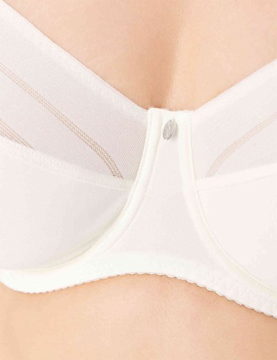 Бюстгальтер-минимайзер мягкий Milavitsa 107630 приглушенный белый, Цвет: приглушенный белый, Размеры: 85I, изображение 4