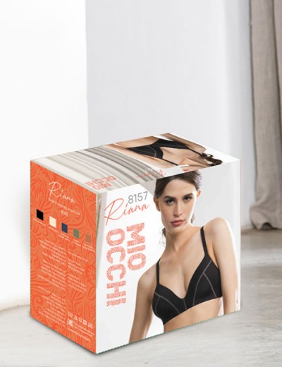 Бюстгальтер без косточек Mioocchi RIANA 8157 nero, Цвет: nero (черный), Размеры: 90B, изображение 10