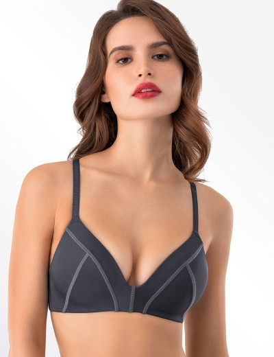 Бюстгальтер без косточек Mioocchi RIANA 8157 perla blu, Цвет: perla blu (серо-сини, Размеры: 70D, изображение 3