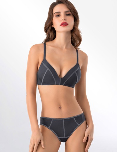 Бюстгальтер без косточек Mioocchi RIANA 8157 perla blu, Цвет: perla blu (серо-сини, Размеры: 70D, изображение 2