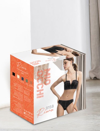 Бюстье-планж с пуш-ап Mioocchi RIANA 8158 nero, Цвет: nero (черный), Размеры: 70B, изображение 8