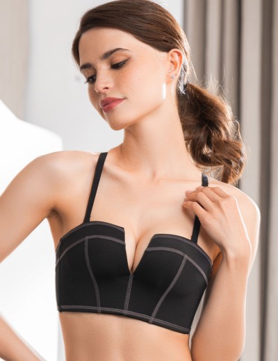 Бюстье-планж с пуш-ап Mioocchi RIANA 8158 nero, Цвет: nero (черный), Размеры: 70B, изображение 3